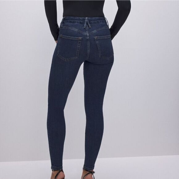 Good American Good Legs skinny jeans Sz 29 Blue 609 - Picture 2 of 9